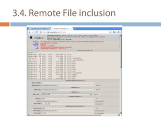 3.4. Remote File inclusion 