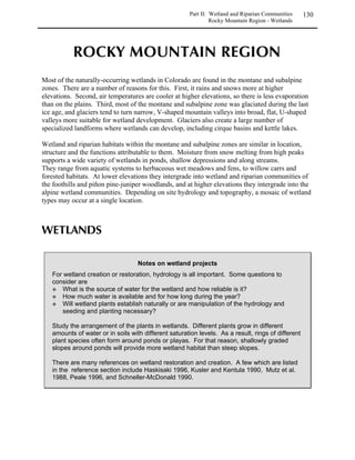 Part I: Upland Communities     68
                                             Revegetation Techniques – Planning Your Project


                            Identify the natural community.
              Can the project can be planned before the site is disturbed?
                    YES                                          NO

   Identify and characterize soils.                      Identify soil and soil needs.


                   Is the site currently occupied by native vegetation?
                     YES                                          NO

    Identify native plants on site.                         Identify means of removing
                                                                nonnative species.

Identify native plants to salvage, and
      identify additional needs.
                                                      Select species for seeding/planting.

           Salvage plants.
                                                      Select appropriate seeding/planting
                                                                 techniques.
          Salvage topsoil
     and subsoil if appropriate.

                                                       Determine seed/plant sources and
DISTURB LAND AS LITTLE AS POSSIBLE                           obtain plant material.
      DURING CONSTRUCTION,
    EXCAVATION, ROAD OR TRAIL
          MAKING, ETC.


            Regrade site;
    relieve residual compaction.


     Replace salvaged topsoil.


     Amend soil as necessary.


                       Eradicate/control weeds if they are present.


                 Prepare seedbed/plantbed (soil ammendments, etc.).


 Replant salvaged plants and any
   additional plants or seeds.                                     Seed / plant.


                                Mulch and control erosion.

                                      Control weeds.

                                   Maintain and monitor .
 