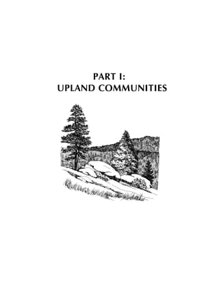 This guide provides information on how to select, plant and maintain Colorado native plant
species for a wide range of landscaping, revegetation and reclamation needs. It includes
information on important ecological considerations for the variety of Colorado landscape types
and natural communities in both upland and wetland habitats. Instructions for the design,
planning, execution, and maintenance of revegetation projects are also presented. In addition to
the information provided in the text, additional resources are provided in the appendices. Other
 