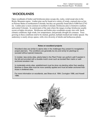 Part I: Upland Communities     18
                                                      Eastern Plains and Foothills Region - Grasslands




  