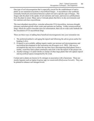 Part I: Upland Communities    40
                                                          Rocky Mountain Region - Shrublands



! 