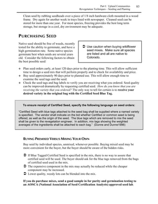 Part I: Upland Communities       42
                                                           Rocky Mountain Region - Woodlands




  
