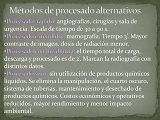 angiografías, cirugías y sala de
urgencia. Escala de tiempo de 30 a 90 s.
                         mamografía. Tiempo 3’. ...