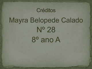 Mayra Belopede Calado

Nº 28
8º ano A

 