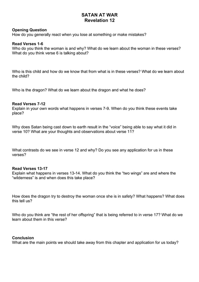 Revelation 12 Questions PDF revelation-12-questions-pdf