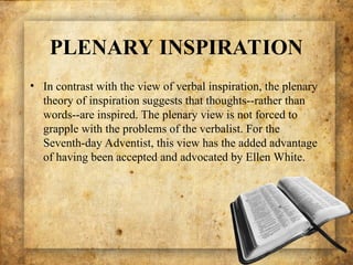 Revelation of prophecy and the evidenced | PPT