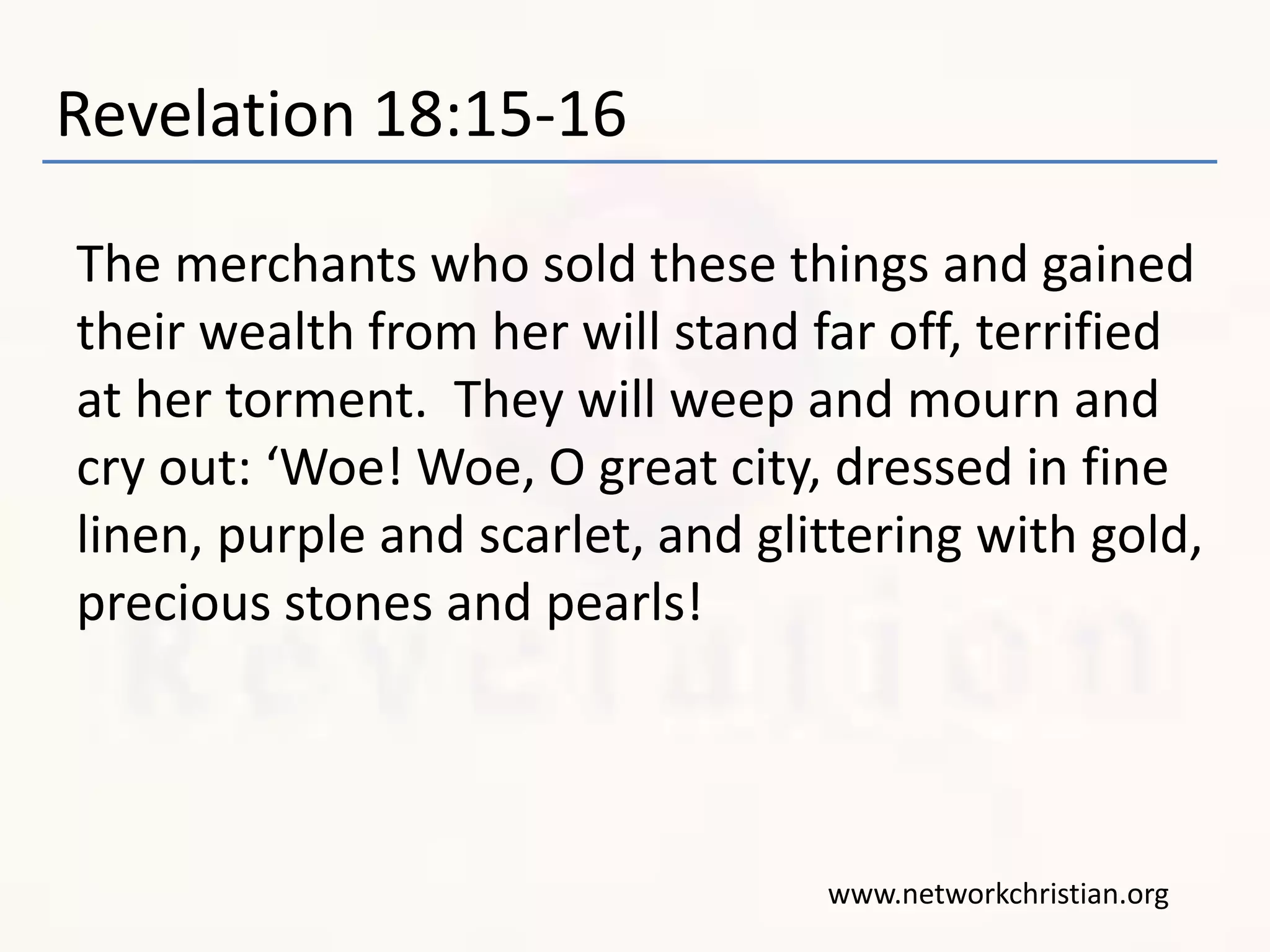 Revelation part 22 (not all counted, counts revelation 18) | PPT