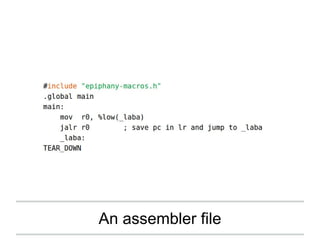 An assembler file
 