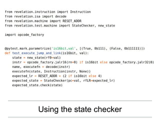 Using the state checker
 