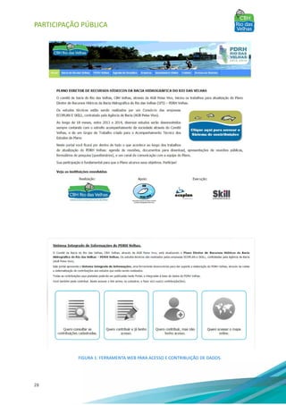 PARTICIPAÇÃO PÚBLICA
28
FIGURA 1: FERRAMENTA WEB PARA ACESSO E CONTRIBUIÇÃO DE DADOS.
 