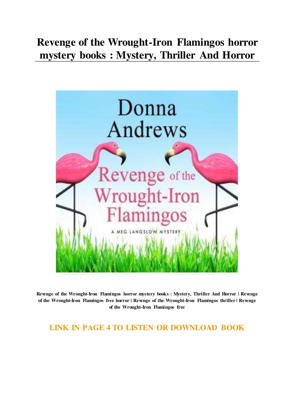 Revenge of the Wrought-Iron Flamingos by Donna Andrews