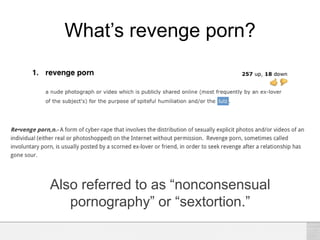 Revenge porn & reputation destroying sites: DragonCon EFForums 2013