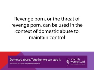 Revenge porn in Scotland. What we know. | PPT