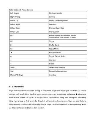 Revenir Game Design Document | PDF