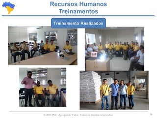 36© 2015 PSC. Agregando Valor. Todos os direitos reservados.
Recursos Humanos
Treinamentos
Treinamento Realizados
 