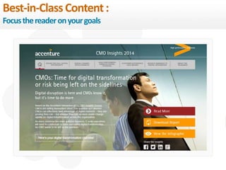 32 
Best-in-Class Content : 
Focus the reader on your goals 
eDynamic, Friday, September 26, 2014 
 