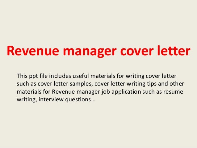 managerial cover letters