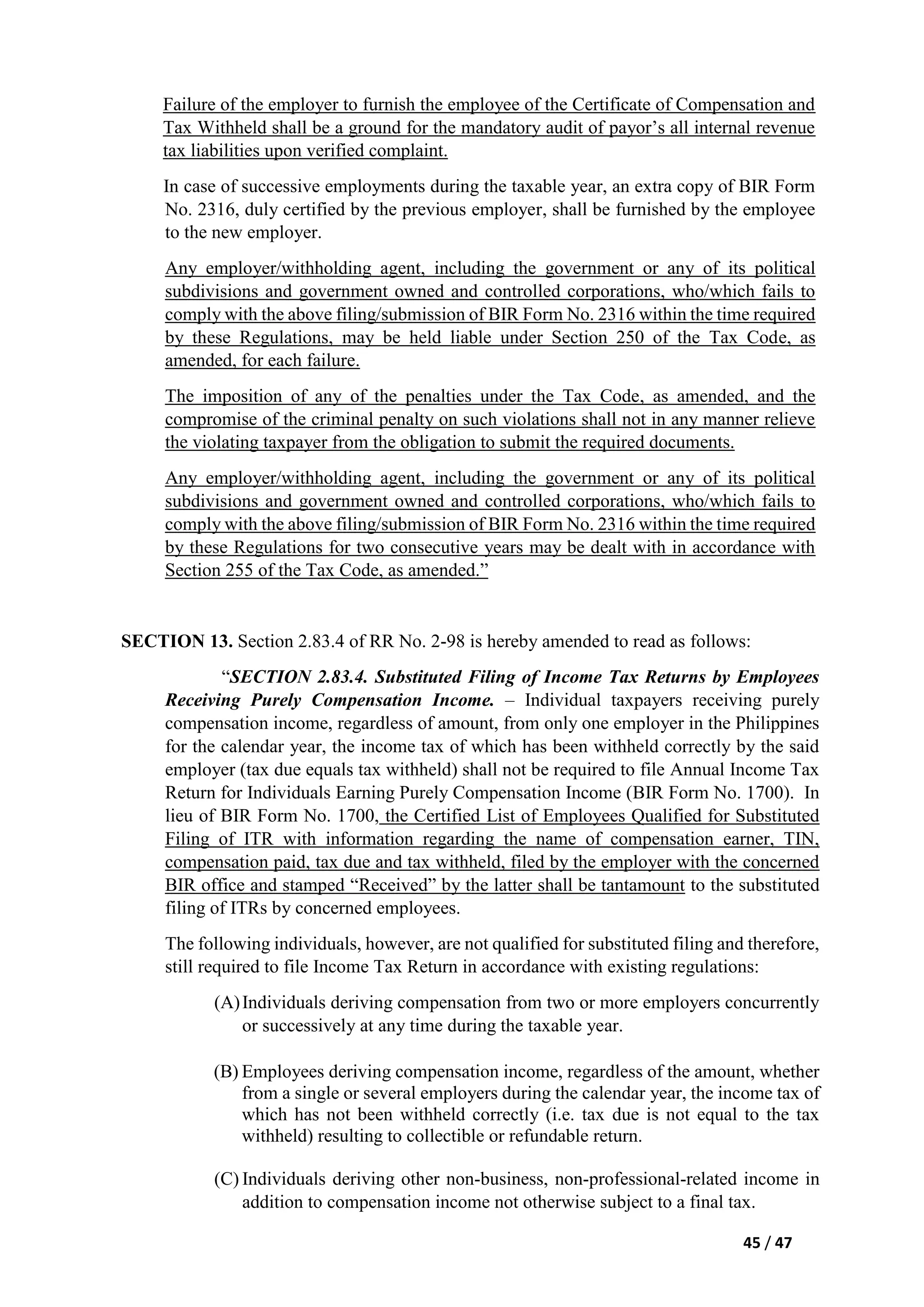 Revenue regulations no. 11 2018,(train law) relative to withholding of ...