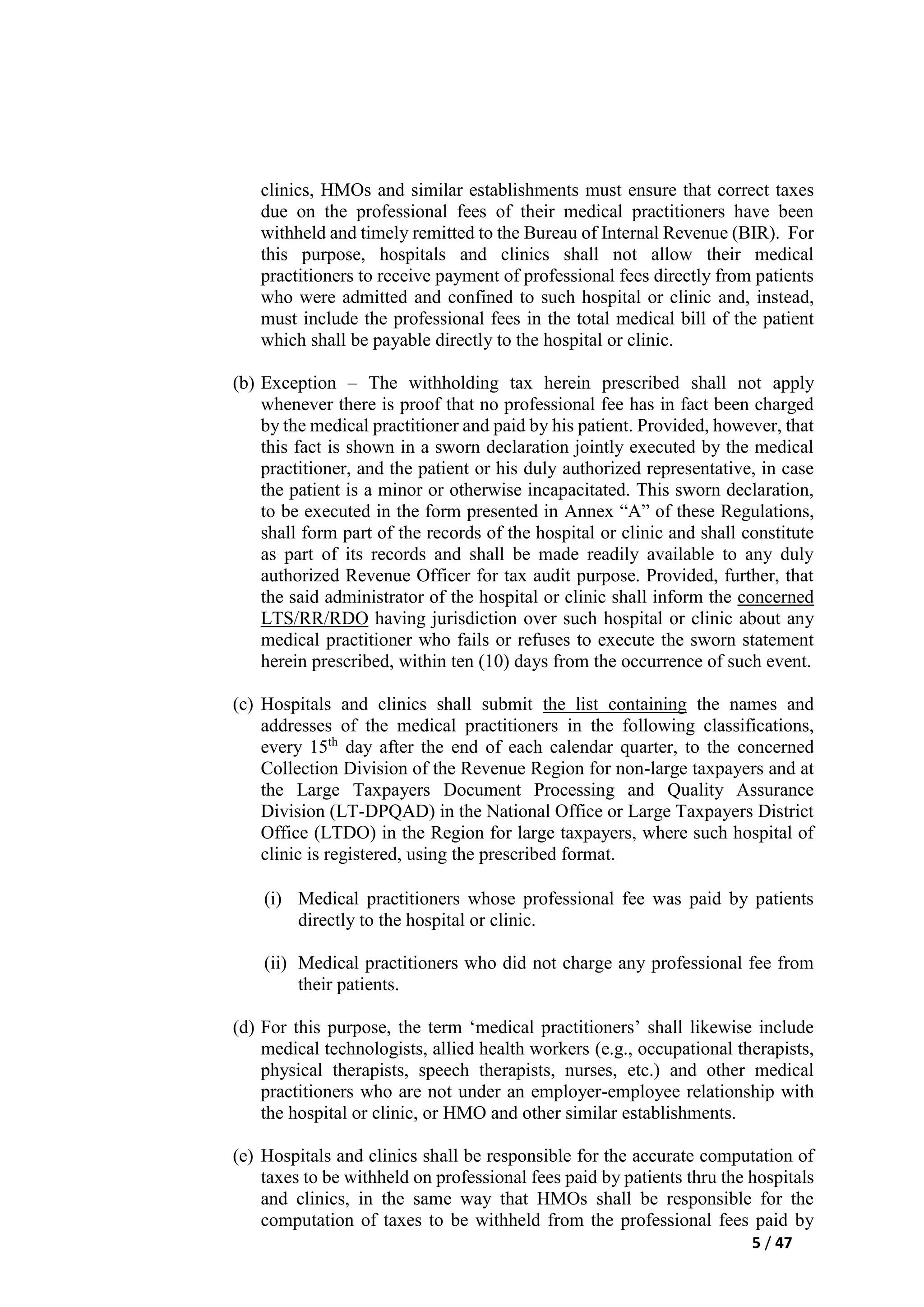 Revenue regulations no. 11 2018,(train law) relative to withholding of ...
