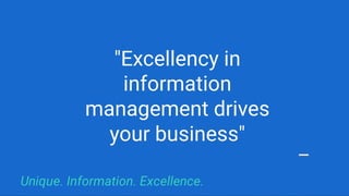 Information Governance for Enterprises by Rever SA