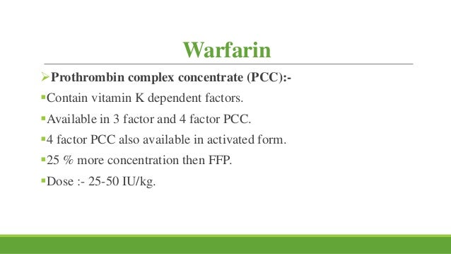 Reversal Of Anticoagulants With Special Reference To Neurological