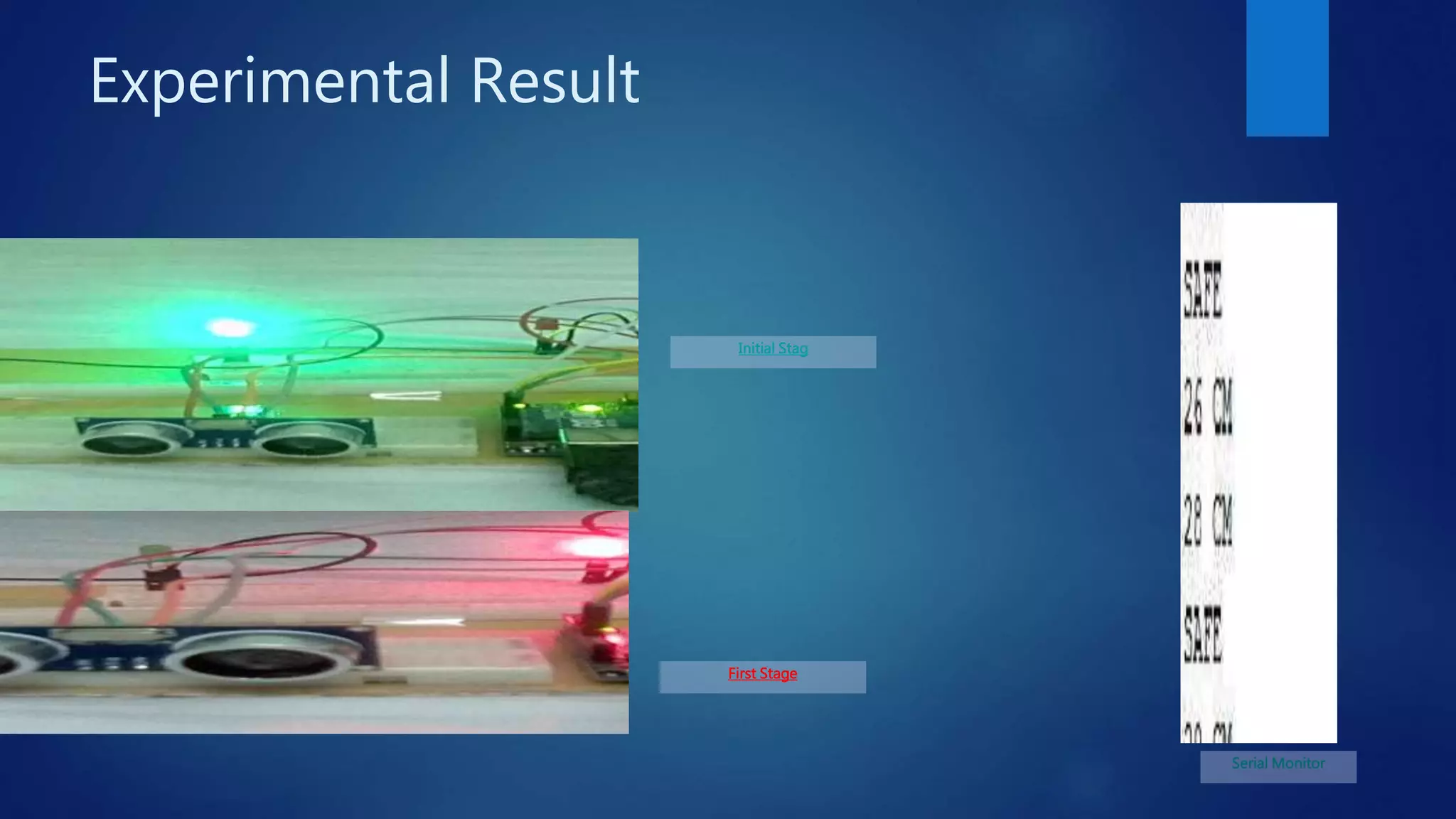 Experimental Result
Initial Stag
First Stage
Serial Monitor
 