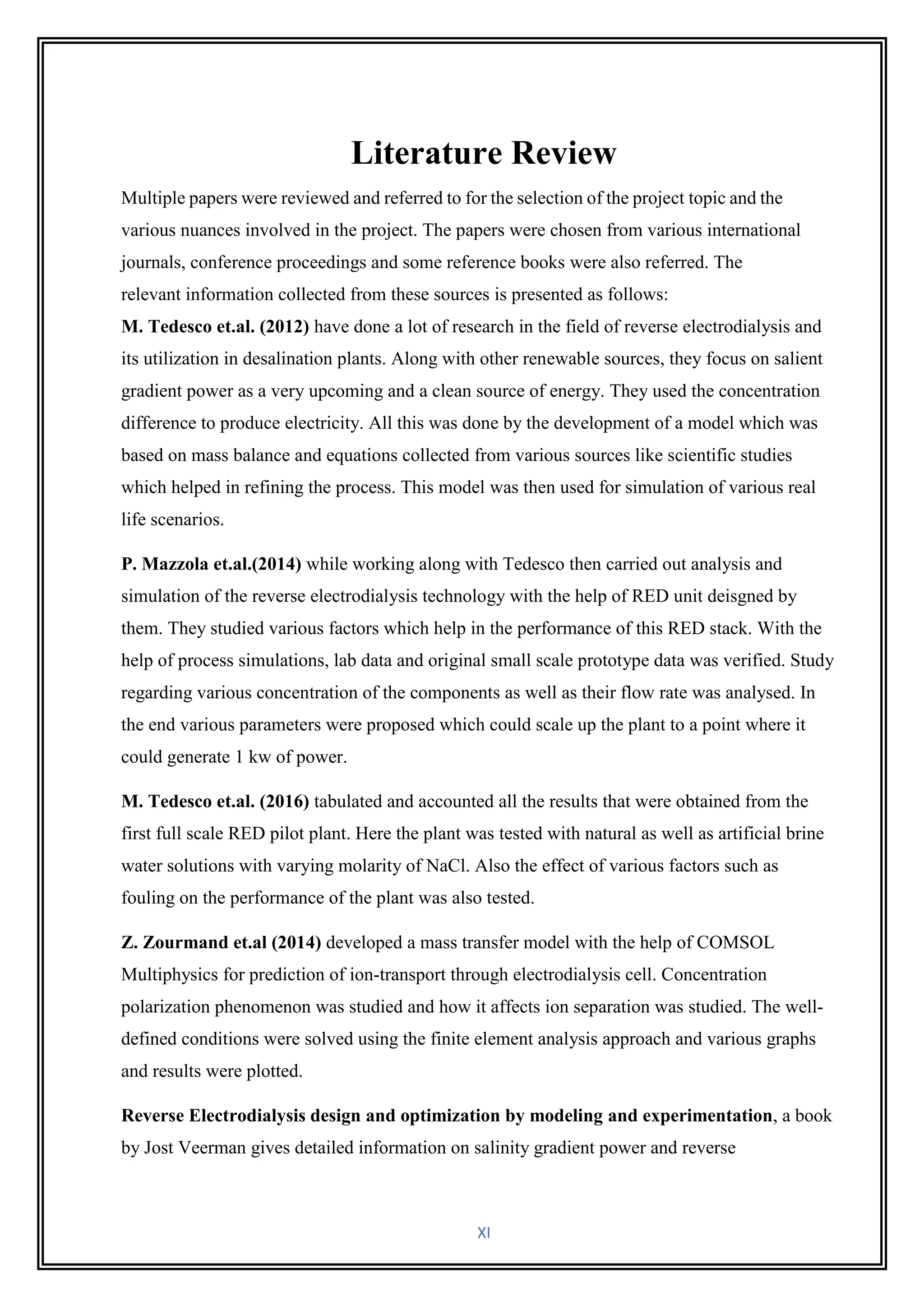 Reverse electro-dialysis in desalination process | PDF
