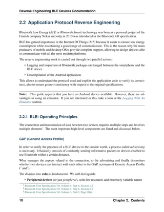 Reverse Engineering BLE Devices Documentation | PDF