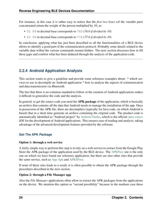 Reverse Engineering BLE Devices Documentation | PDF