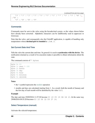 Reverse Engineering BLE Devices Documentation | PDF