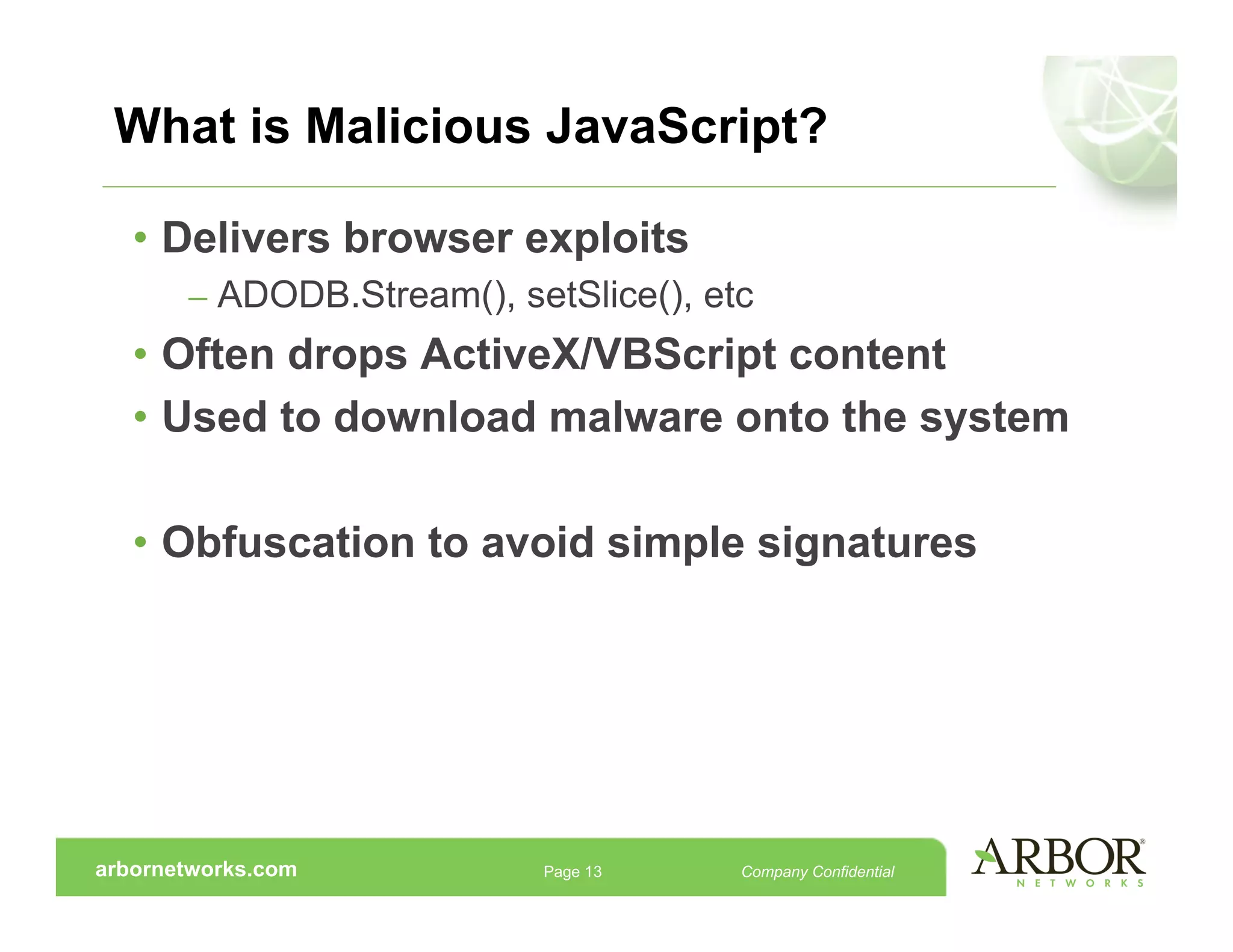 Reverse Engineering Malicious Javascript