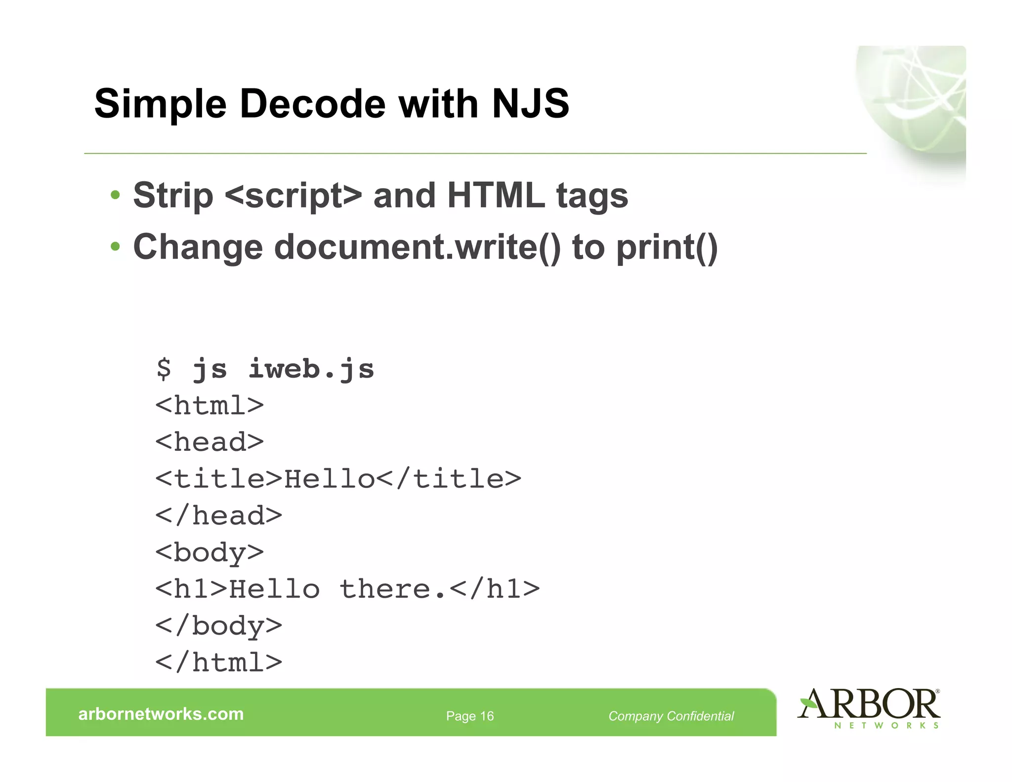 Reverse Engineering Malicious Javascript