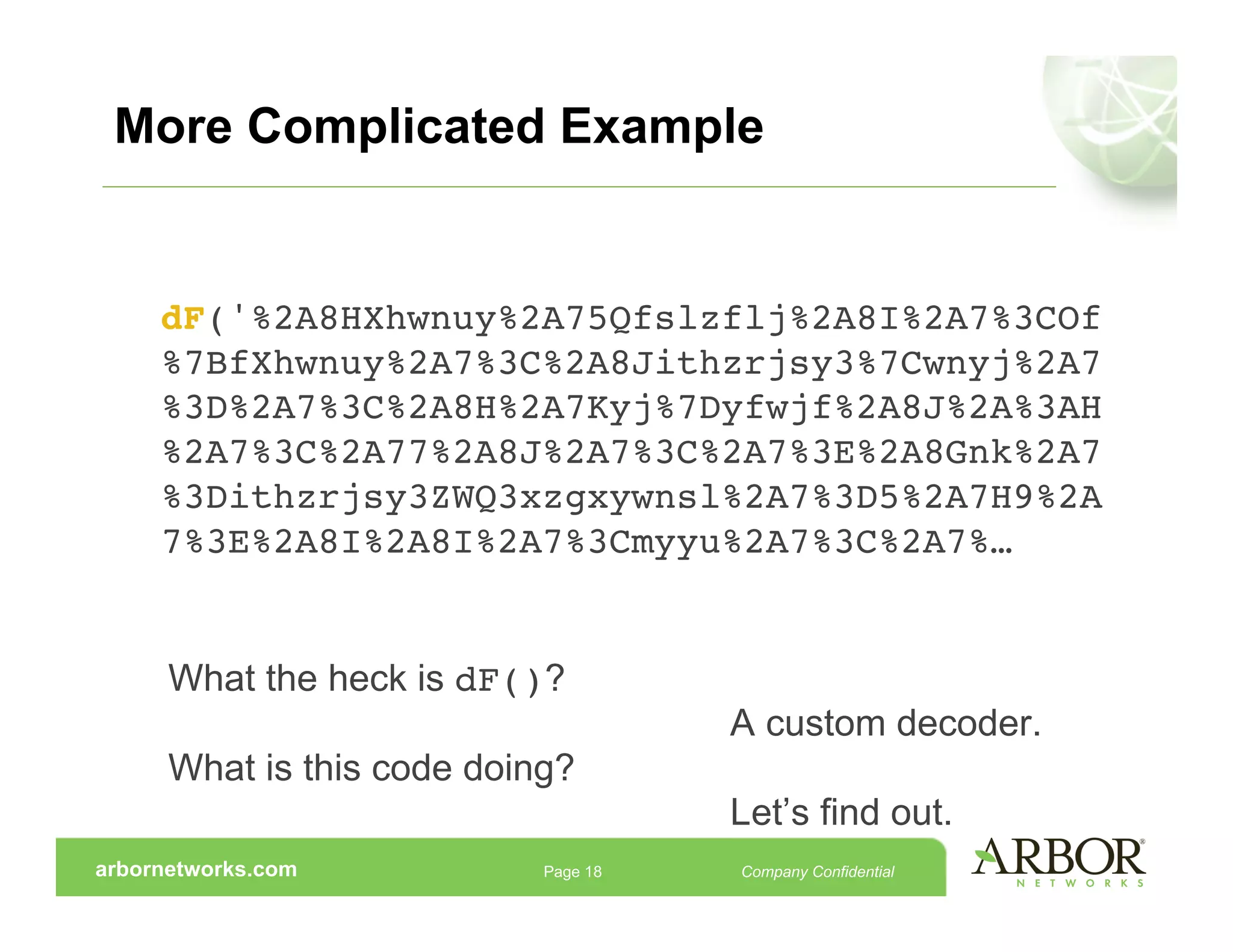 Reverse Engineering Malicious Javascript