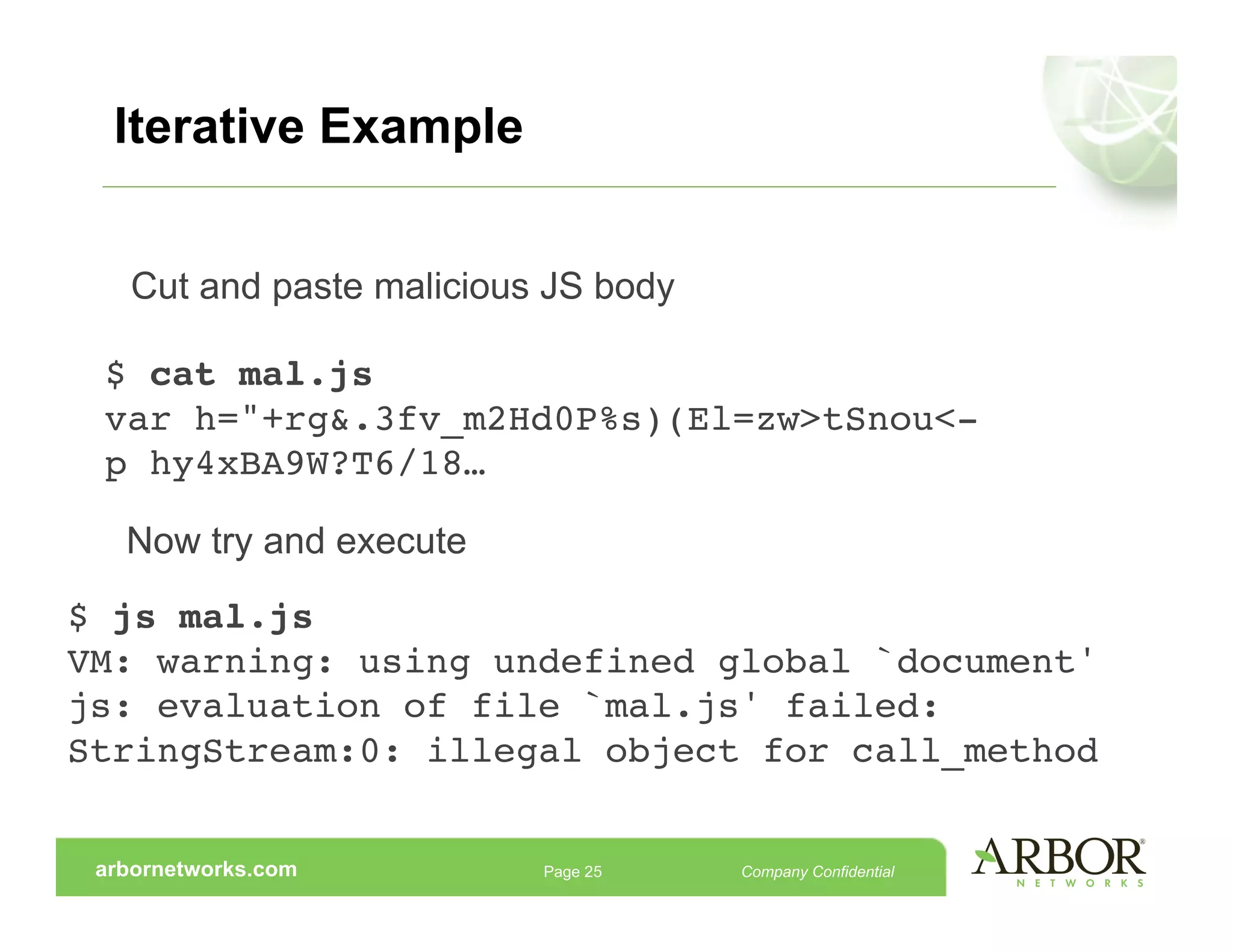 Reverse Engineering Malicious Javascript