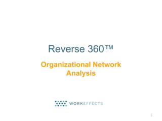 Reverse 360™ 
Organizational Network 
Analysis 
1 
 