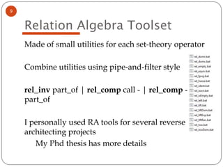 Reverse Architecting using Relation Algebra.pdf