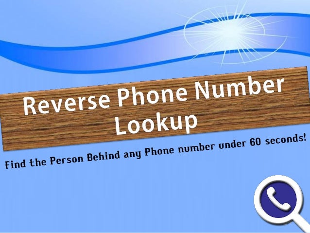 reverse lookup of phone numbers