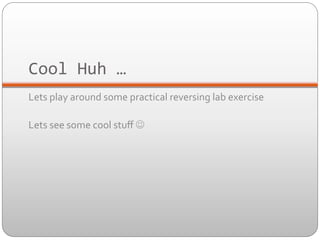 Hacking with Reverse Engineering and Defense against it | PDF