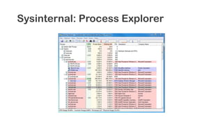 Sysinternal: Process Explorer
 