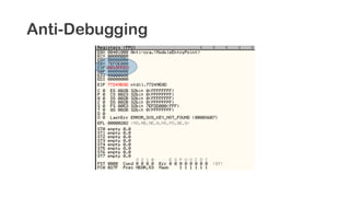 Anti-Debugging
 