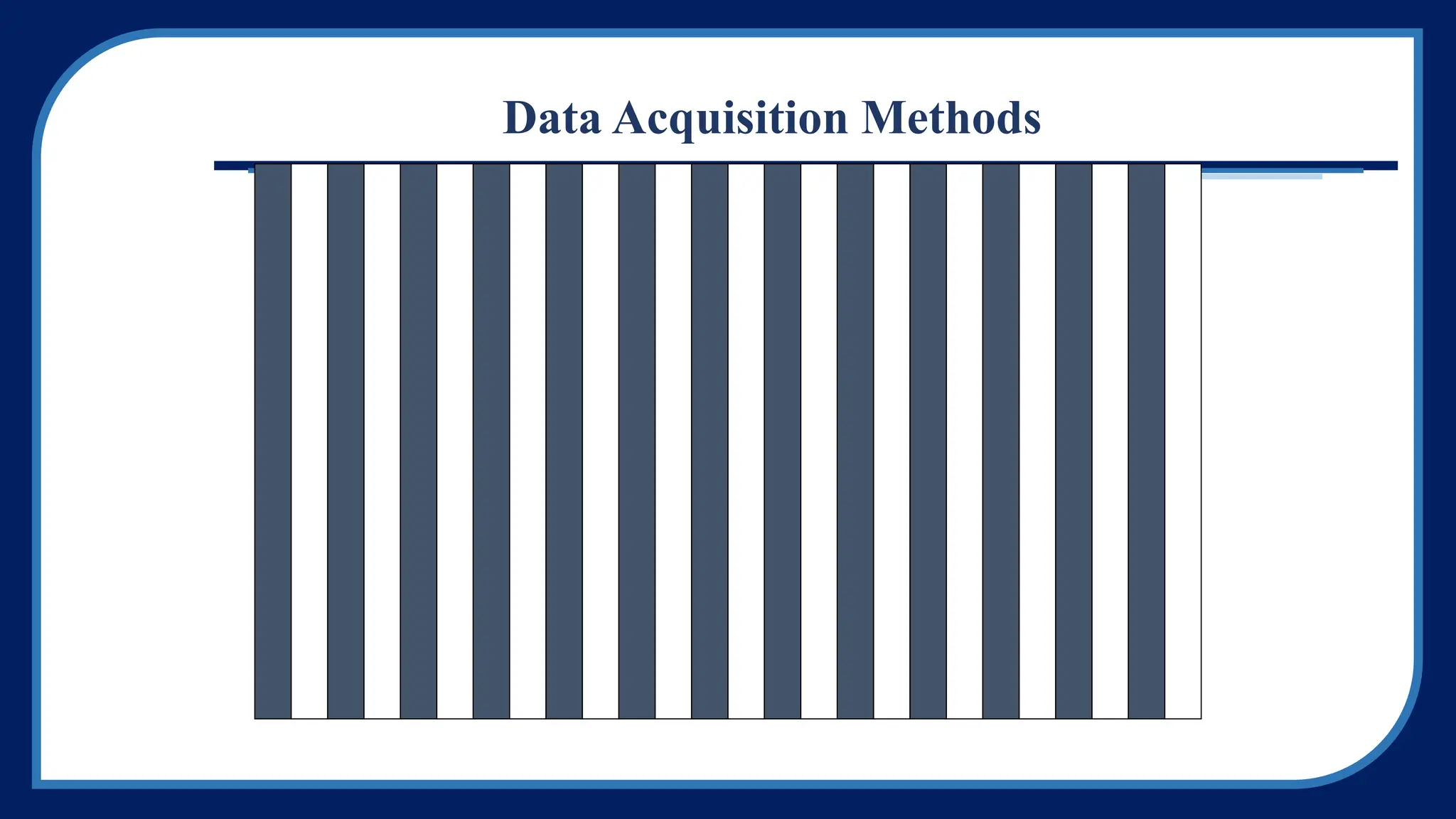 Data Acquisition Methods
 
