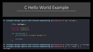 Reverse engineering tools a devops engineers can use | PPTX
