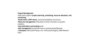 CASE Support in Software Life Cycle CASE | PPTX