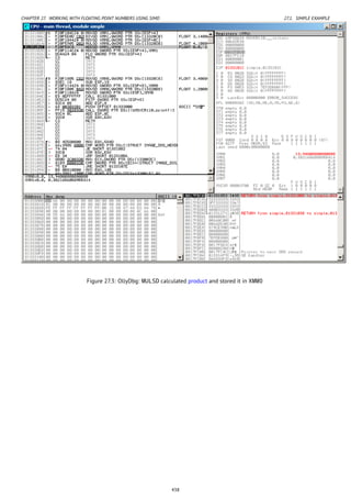 CHAPTER 27. WORKING WITH FLOATING POINT NUMBERS USING SIMD 27.1. SIMPLE EXAMPLE
Figure 27.3: OllyDbg: MULSD calculated product and stored it in XMM0
438
 