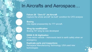 Reverse engineering of aircraft parts with faroarm and cnc machine | PPTX