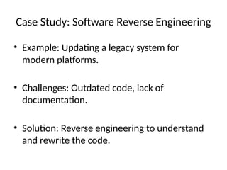 overview of reverse engineering java legacy code and... Reverse _ Engineering _ Presentation.pptx