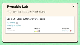 Please solve this challenge from root-me.org
Pwnable Lab
 