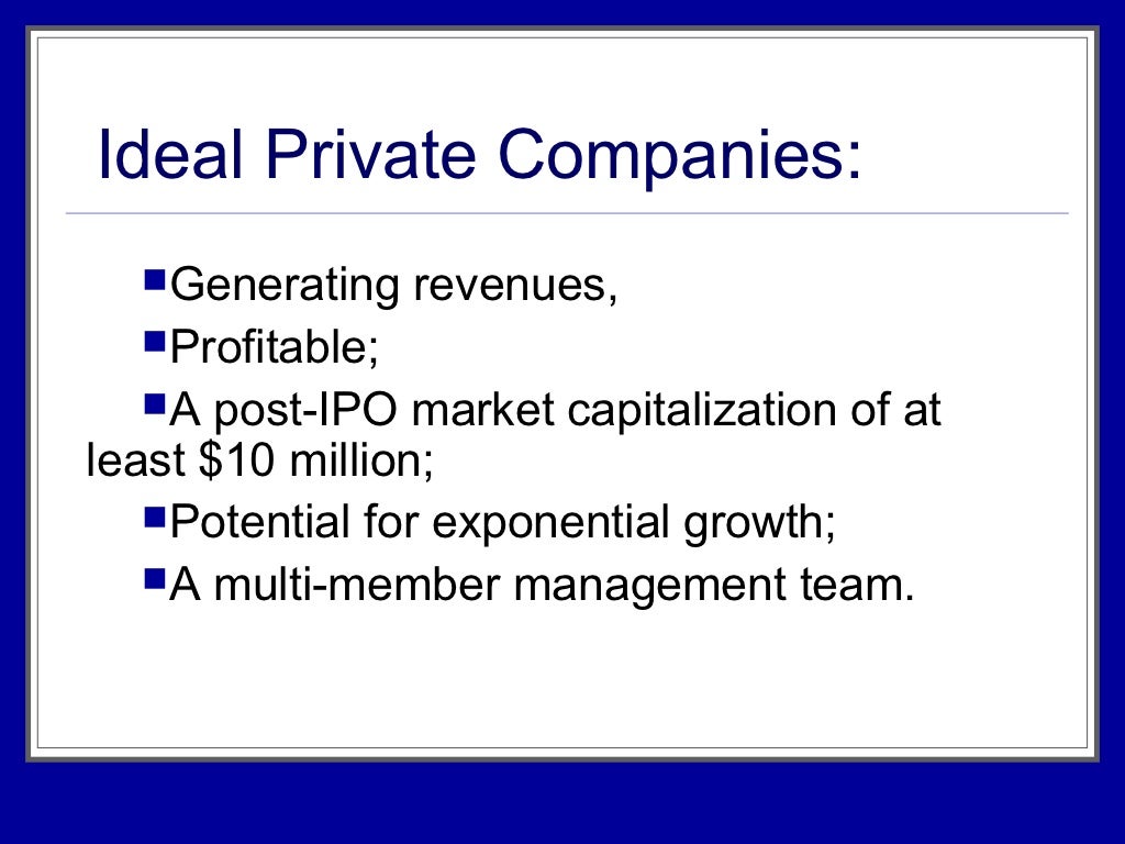 Reverse merger