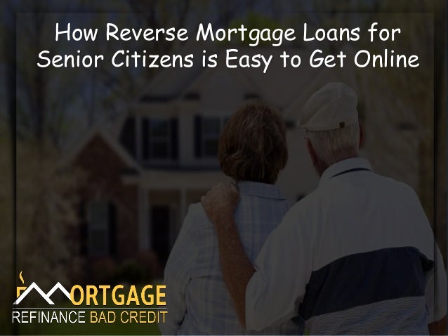 mortgage refinance for senior citizens