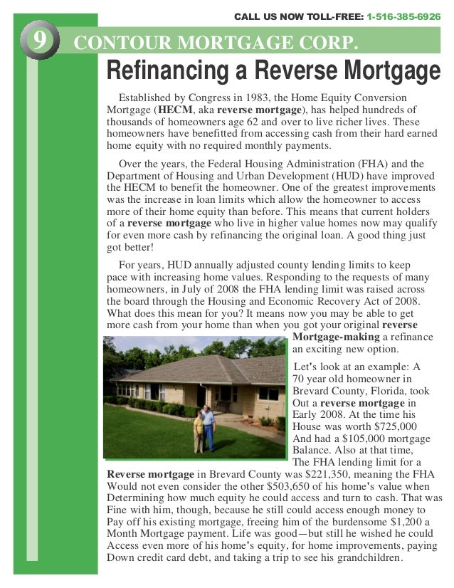Reverse Mortgage Refinance